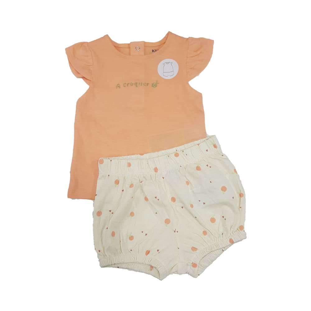 ست تیشرت و شورتک بچه گانه دخترانه کیابی کد kids1745