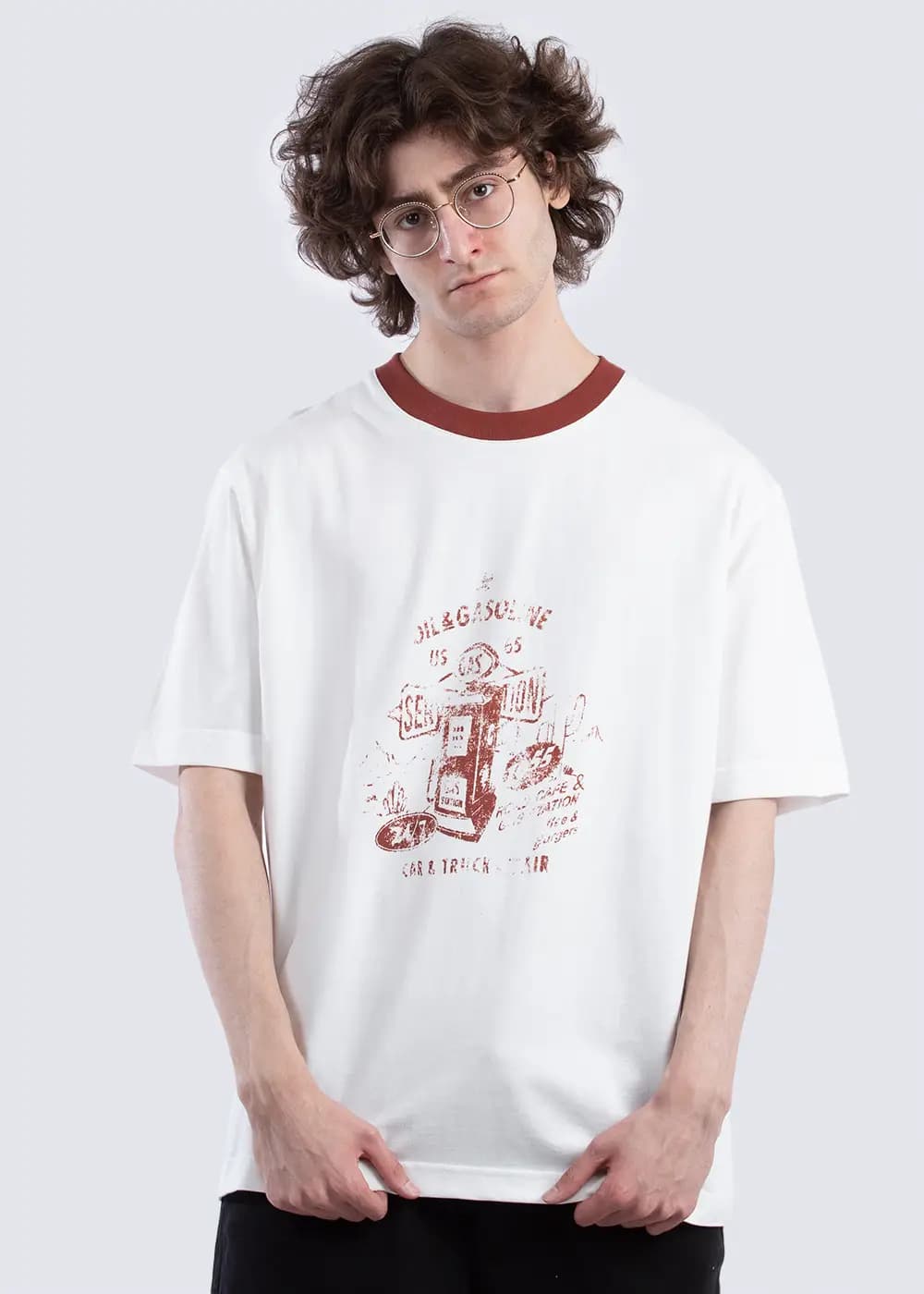 تیشرت مردانه چاپدار مدل هادسون