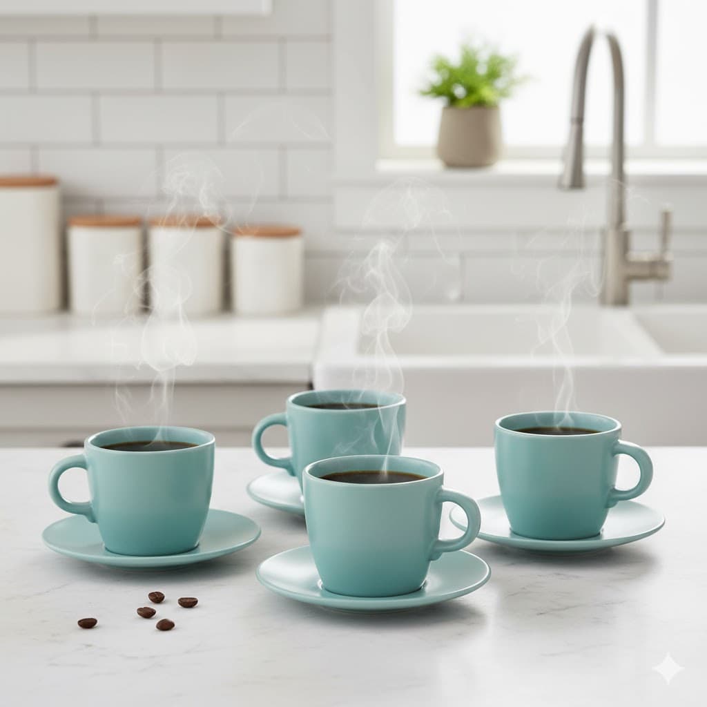 فنجان نعلبکی ایکیا IKEA-FÄRGKLAR