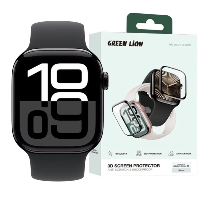 گلس اپل واچ سری 10 سایز 42 میلی متری گرین لاین مدل 3D Screen Protector