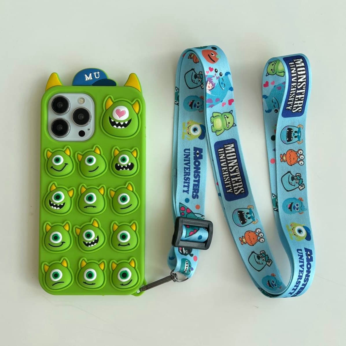 قاب آیفون پاپیت تک چشم مایک همراه با بند