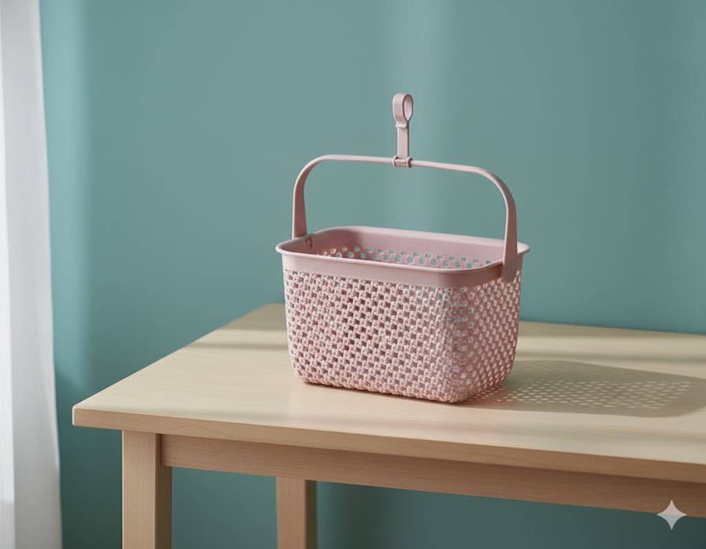 سبد گیره رخت طرح بافت لیمون کد 2287