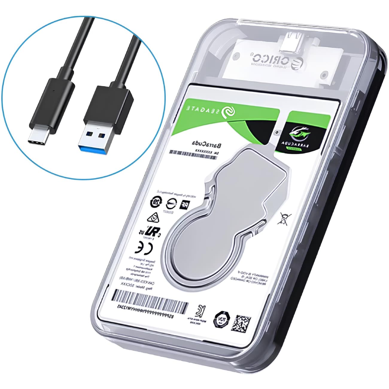 باکس هارد 2.5 اینچی تایپ سی اوریکو DZ25C3-CR