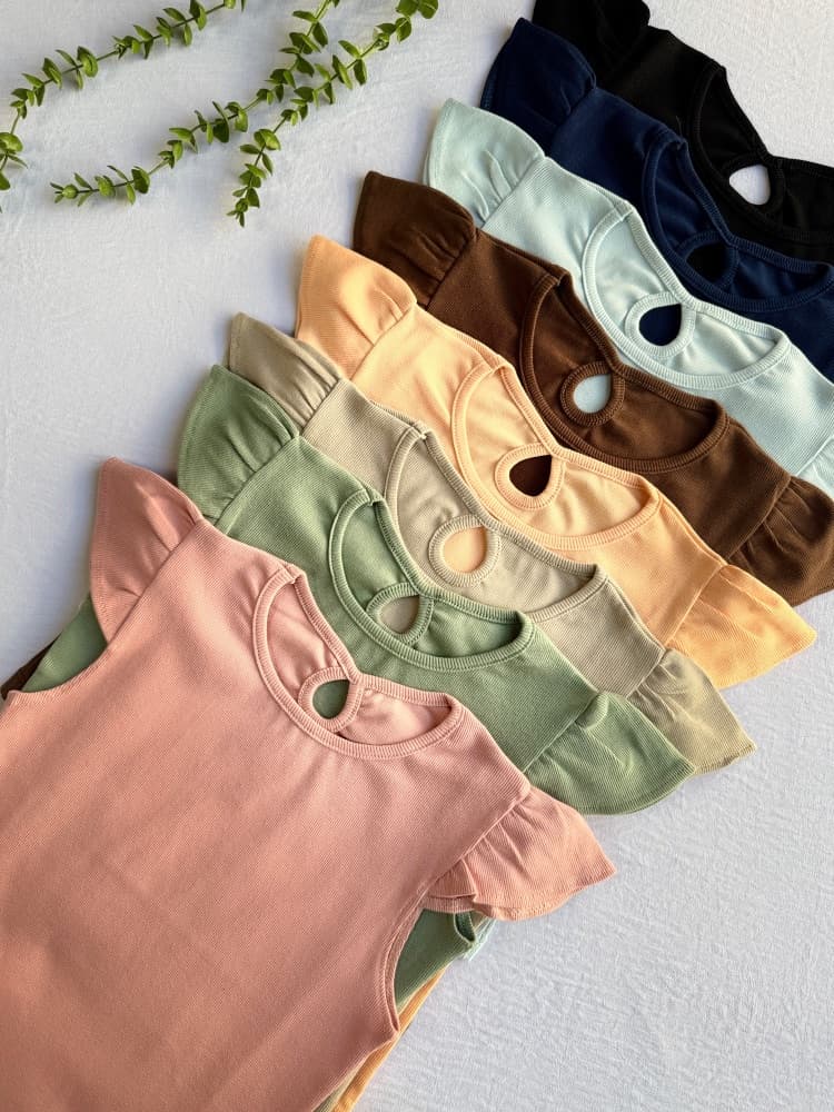 کراپ آستین پروانه آرمیتا کد 2149