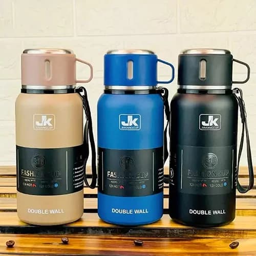 فلاسک دوجداره 800 میلی لیتر جی‌کی JK مدل SUS 316 JIAKANG