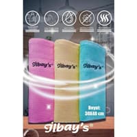 دستمال میکروفایبر ۳ عددی ایلبیز ابعاد 30×40 سانتی