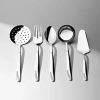 ست سرو استیل 5 پارچه نحیر لیسبون