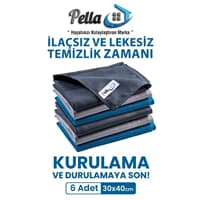 دستمال میکروفایبر 6 عددی پلا ابعاد 30×40 سانتی