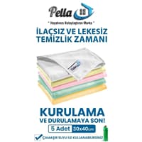 دستمال میکروفایبر 6 عددی پلا ابعاد 30×40 سانتی رنگی