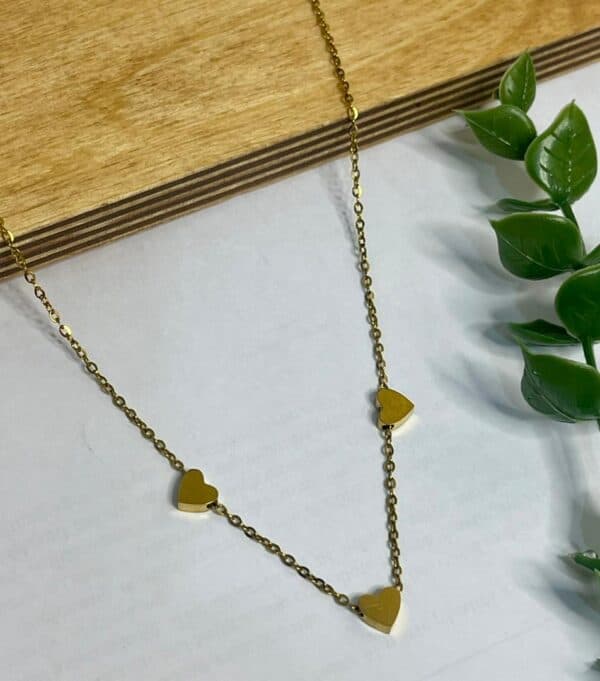 گردنبند قلبی(قلب درشت) استیل رنگ ثابت برند Stainless steel