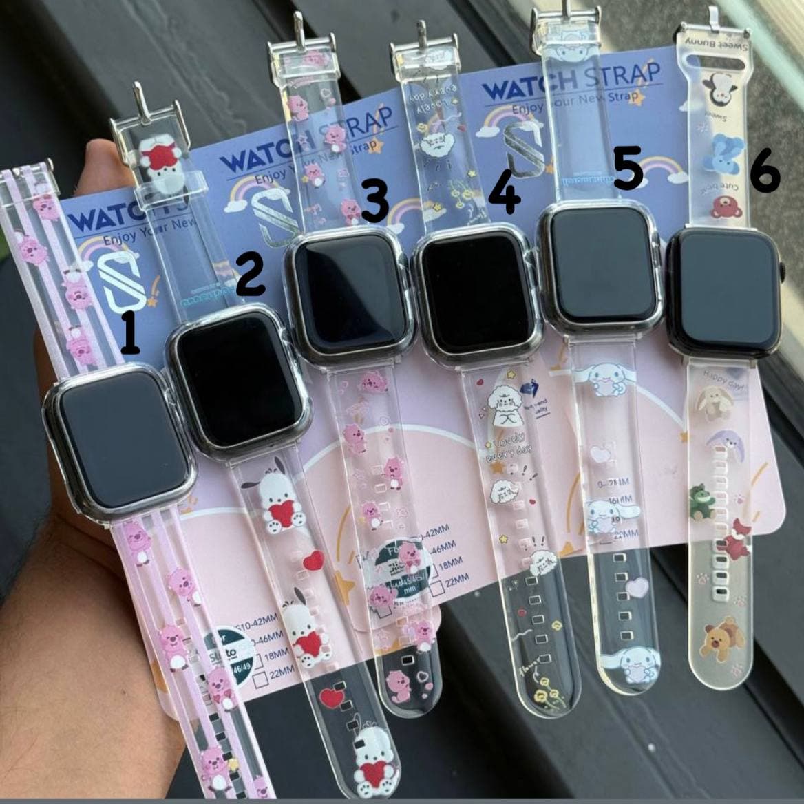 بند طرحدار اپل واچ پلاستیکی پالت3