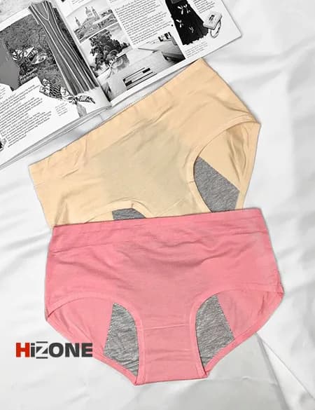 شورتکس نخی چتر رنگی پک دوتایی (کرم/گلبهی)