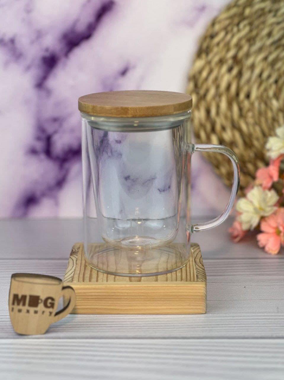 لیوان دمنوش وارداتی مدل استوانه کد 1018085