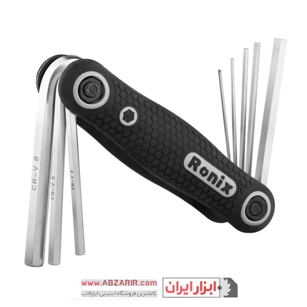 آچار آلن شش گوش 8 عددی چاقویی رونیکس مدل RH-2020