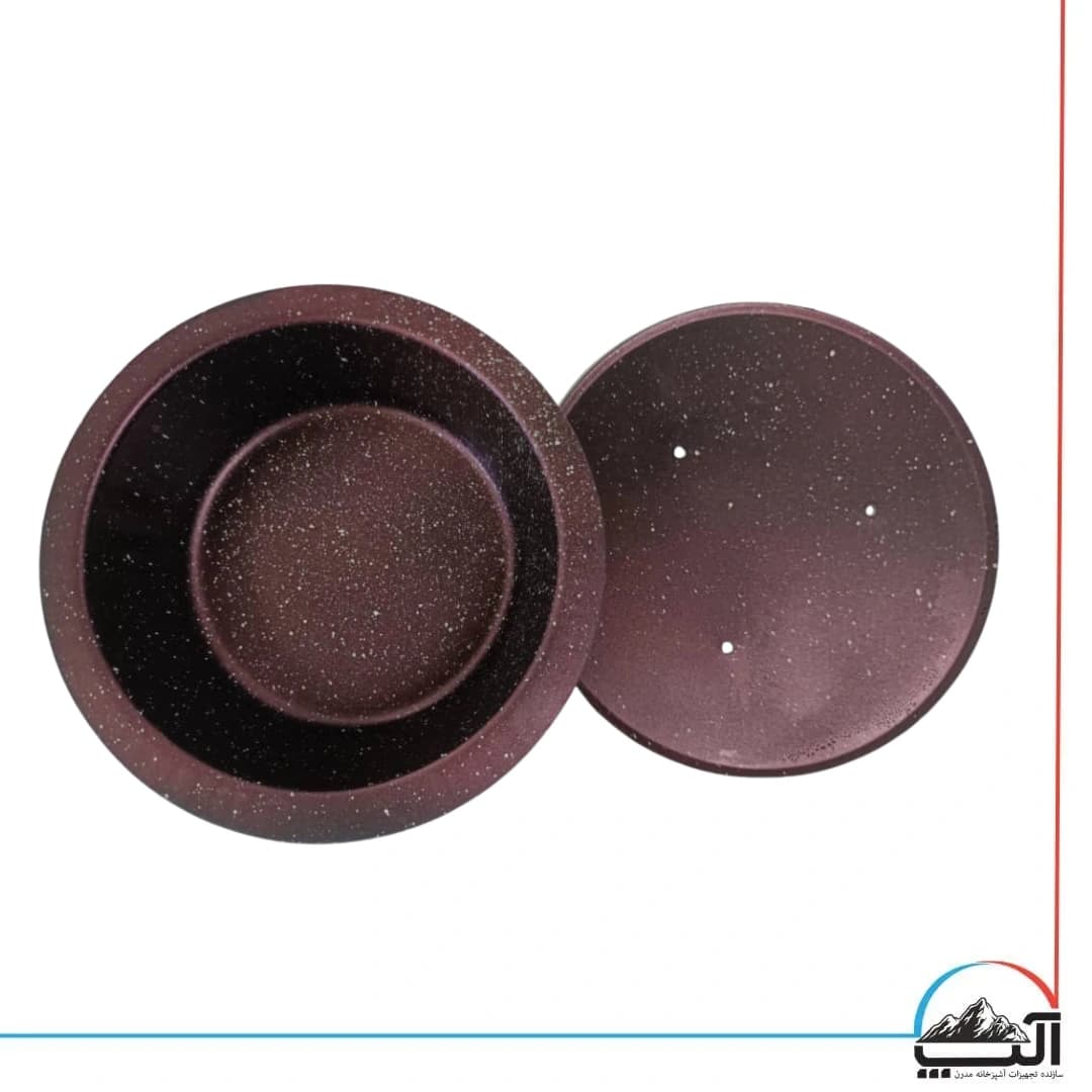 ظرف کته گرد گرانیت قلبی مربع گرد