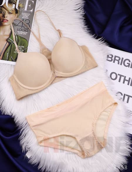 ست لباس زیر اسفنجی مدل MISS (کرم)