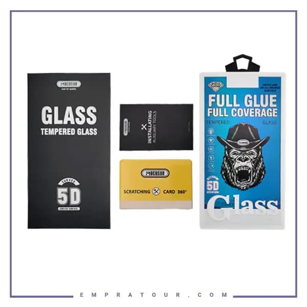 گلس شیشه ای تمام چسب سامسونگ Mocoson Full Glue Full Coverage Glass S23 PLUS