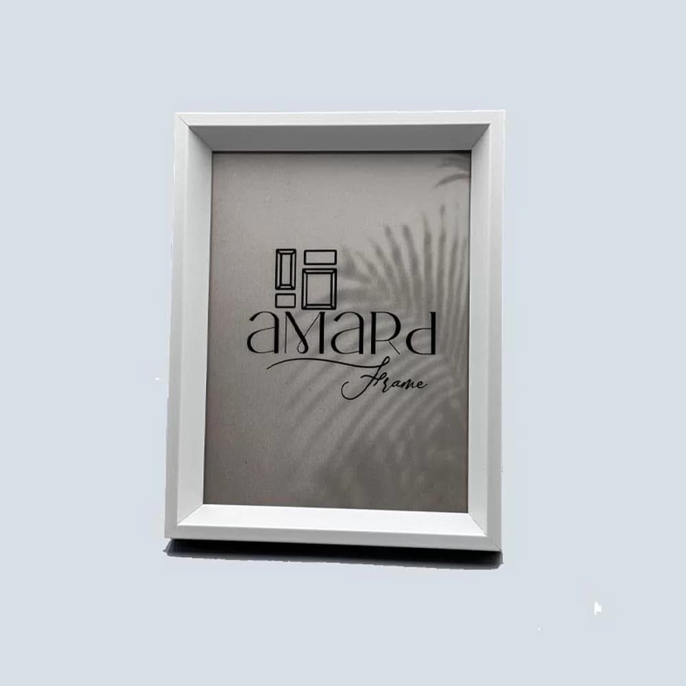 قاب عکس سایز18*13 مدل 2 سانتی سفید شیبدار