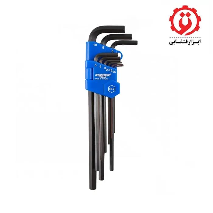 آلن 6 گوش فوق بلند مستر تولز مدل MT1009E-CR