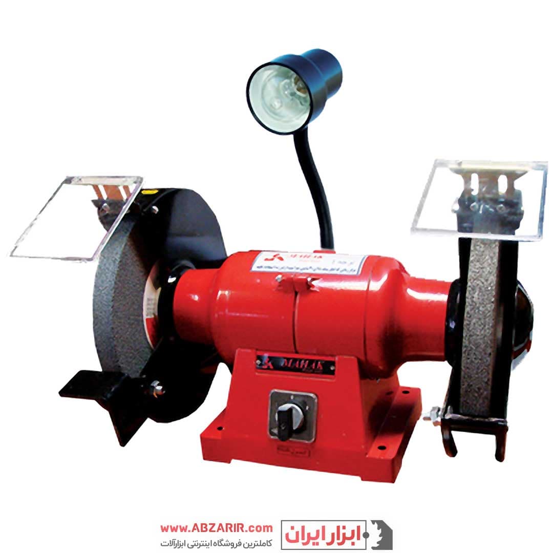 ماشین سنگ سنباده 250 میلیمتر دو دور سه فاز چراغ دار محک مدل GD-250 HL