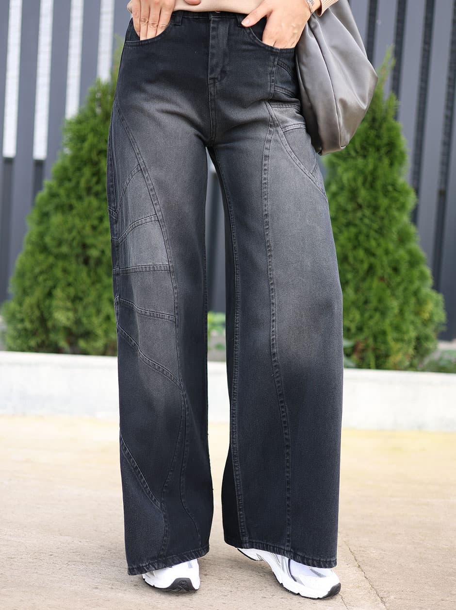 شلوار جین فول بگ کد 19882