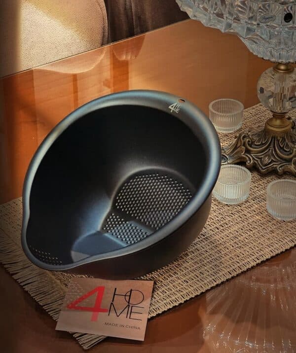 آبکش استیل مشکی کوره ای 4HOME