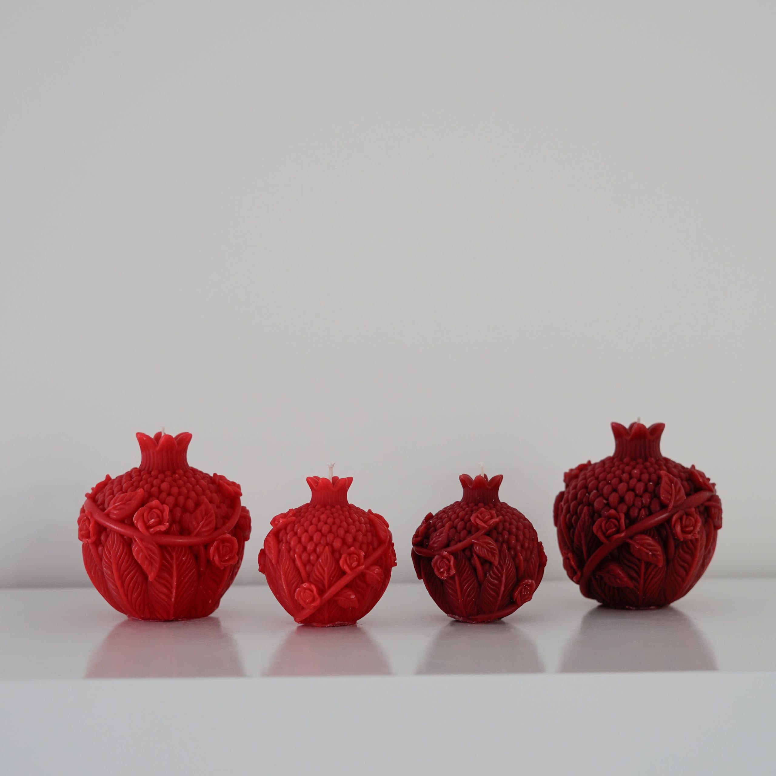 شمع دستساز انار دونه گلدار