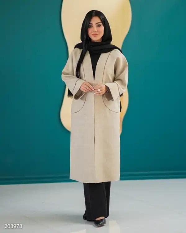 مانتو کژوال بلند زنانه مدل بردین السانا Elsana کد 2089