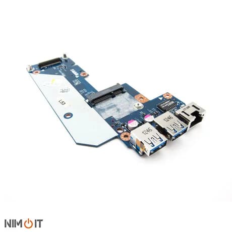 برد صدا و یو اس بی لپ تاپ Dell Inspiron 15-7520 15R-5520 7520 M521R 5525 USB Ethernet LAN PCB Connector Board