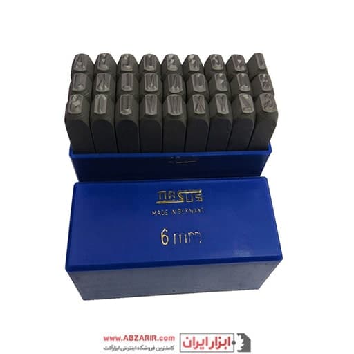 مجموعه 27 عددی سنبه حروف 6 میلیمتر ماسوس