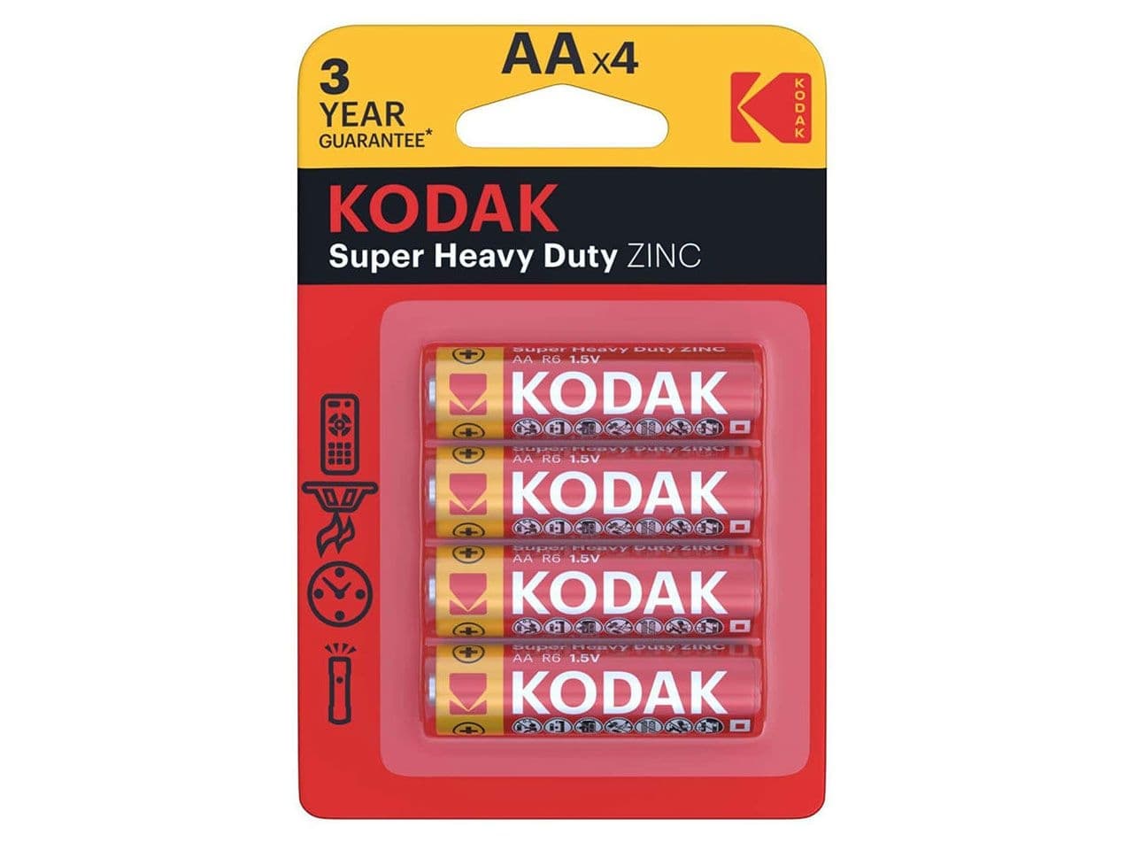 باتری قلمی کداک مدل Kodak Super Heavy Duty پک 4 عددی