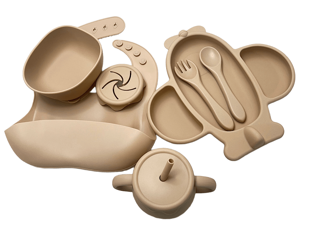 ست ظرف غذا سیلیکونی 9 تکه هواپیما