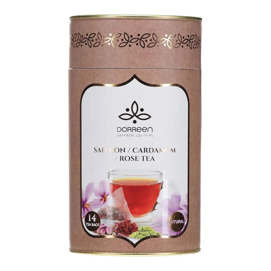 چای تی بگ «کیسه ای» دورین با زعفران و هل (14 عددی)