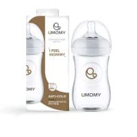 شیشه شیر پلی پروپیلن دهانه عریض یومامی 260 سفید