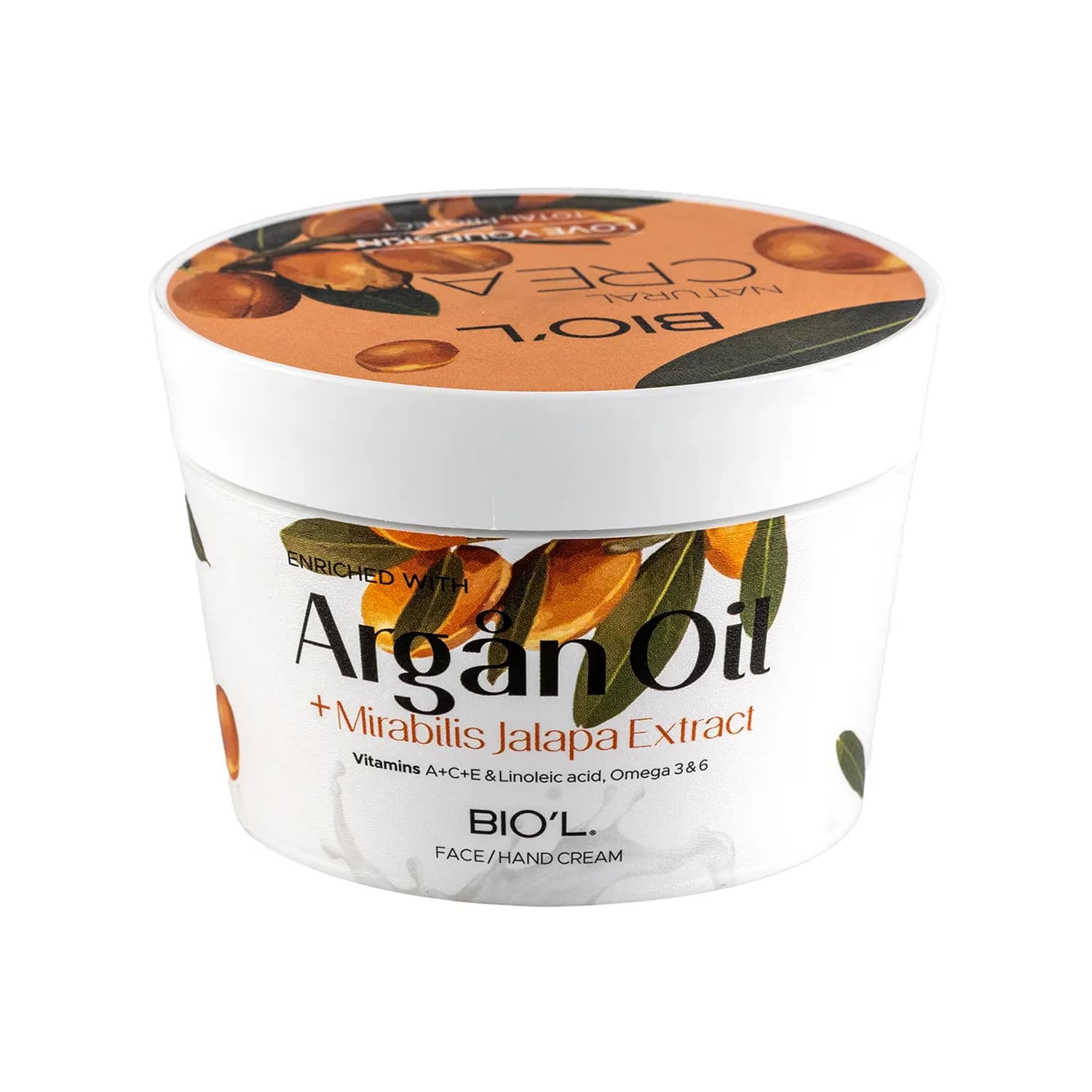 کرم مرطوب کننده کاسه ای بیول حاوی روغن آرگان و عصاره لاله عباسی حجم 200 میلی لیتر