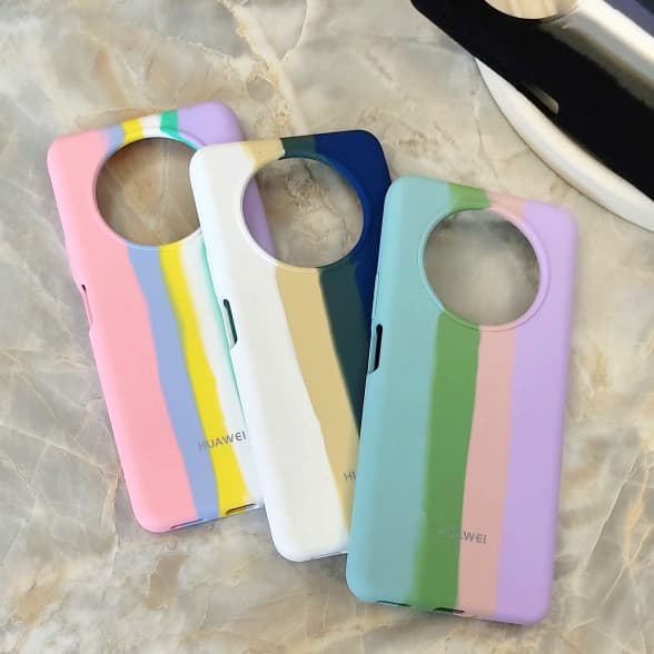 قاب سیلیکونی اورجینال رنگین کمانی Huawei Honor X9 / X30