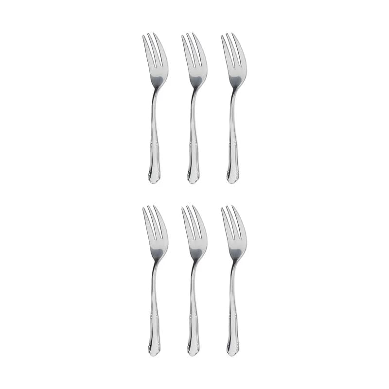 چنگال ميوه خوری صنايع استيل ايران مدل والنتینا بسته 6 عددی