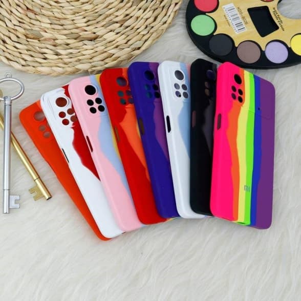 قاب سیلیکونی اورجینال رنگین کمانی Xiaomi Poco X4 Pro 5G