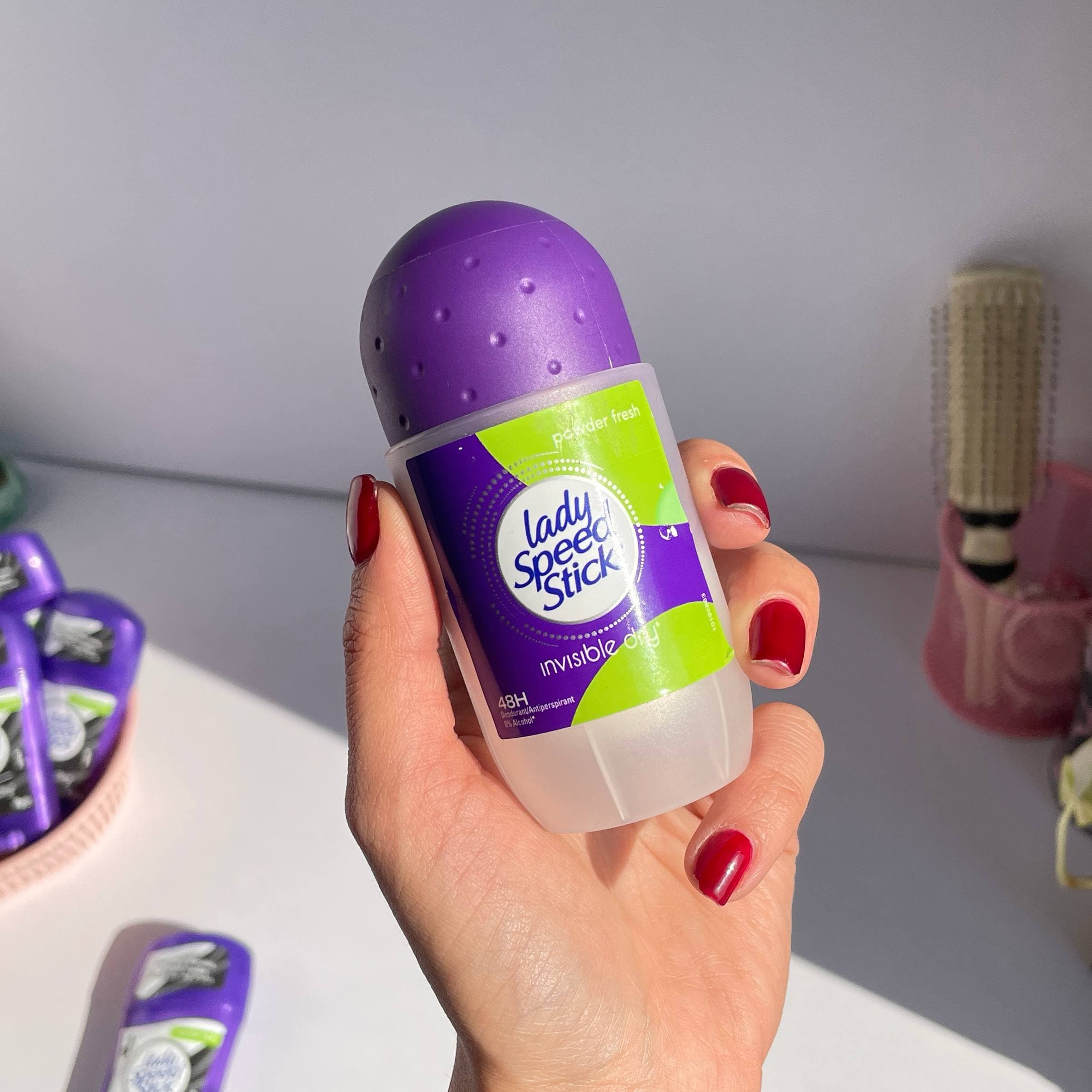 مام رولی زنانه لیدی اسپید مدل Powder Fresh | ضد تعریق با رایحه پودری