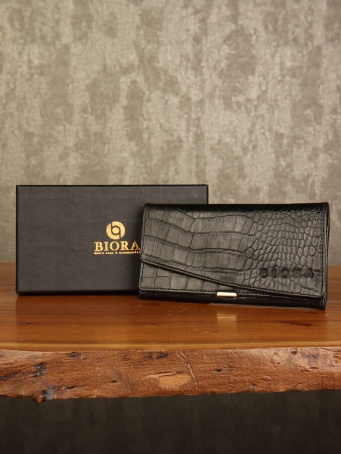 کیف دستی زنانه چرم طبیعی کروکدیلی بیورا مدل kz09