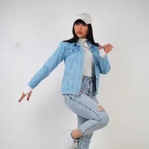 کت جین زنانه یخی