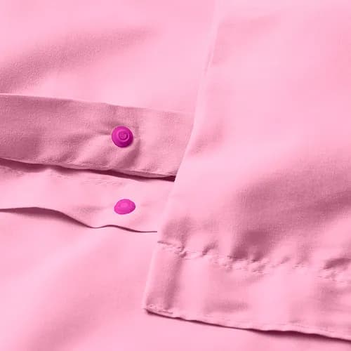 روکش لحاف و 2 عدد روبالشی ایکیا PILTANDVINGE صورتی روشن، 240×220/50×80