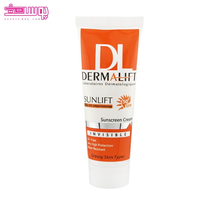 کرم ضد آفتاب بی رنگ پوست چرب سان لیفت درمالیفت حجم 40ml