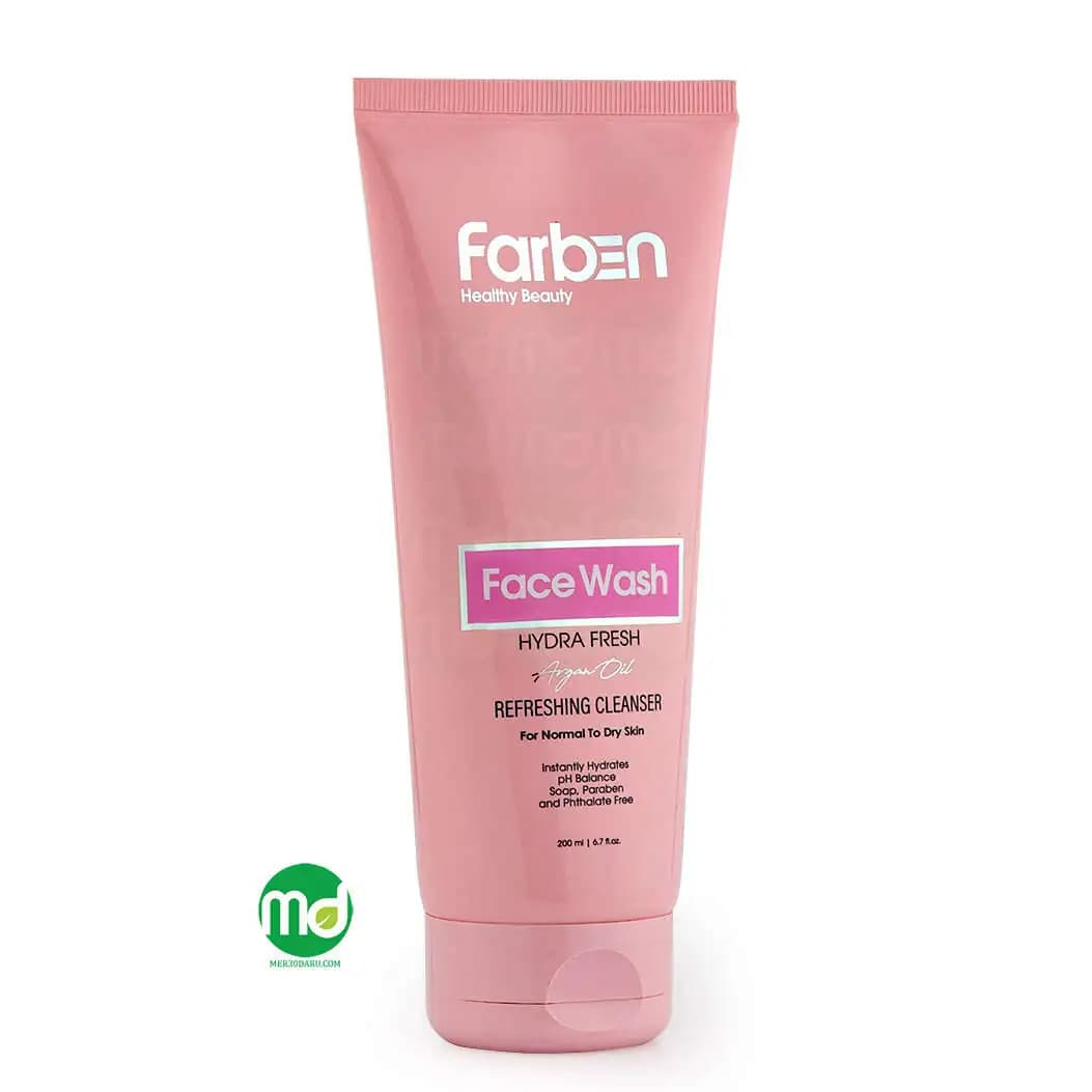 ژل شستشو صورت فاربن برای پوست خشک و معمولی 200ml