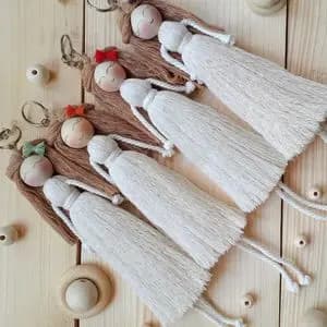 جاکلیدی مکرومه بافی مدل عروسک