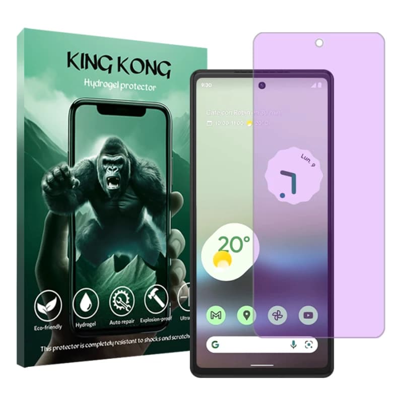 محافظ صفحه نمایش ضد اشعه بنفش گوشی گوگل Pixel 6a کینگ کونگ مدل Tough
