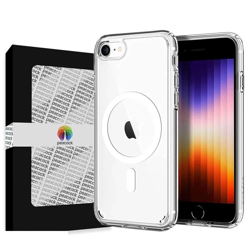 کاور گوشی موبایل اپل iPhone SE 2020/ SE 2022 پیکوک مدل Clear Magsafe