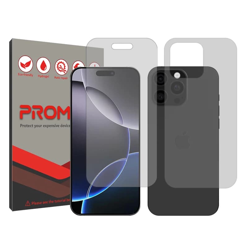 گسل گوشی اپل Iphone 16 Pro Max به همراه محافظ پشت گوشی پرومیت مدل Shield