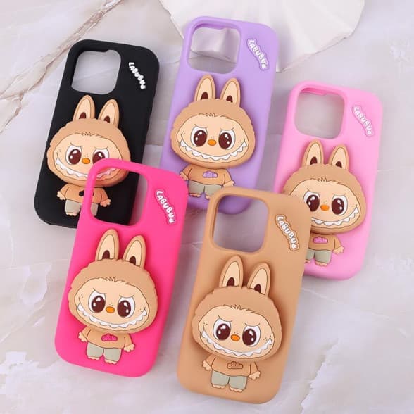 قاب سیلیکونی پاپ سوکت دار لبوبو iPhone 16 Pro