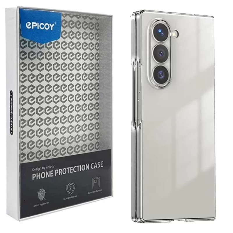 کاور گوشی سامسونگ Galaxy Z Fold 6 اپیکوی مدل Transparent Fold